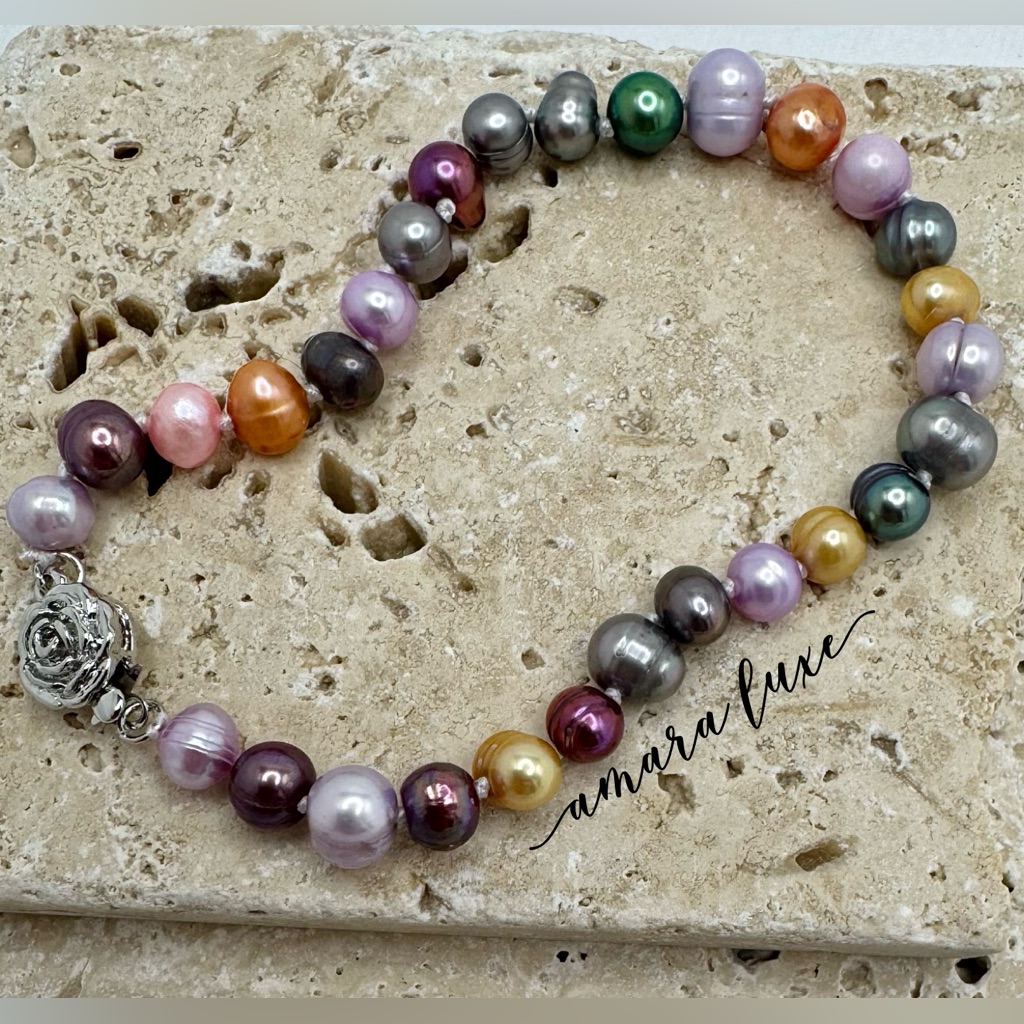 Multicolor Pearl Bracelet 3a